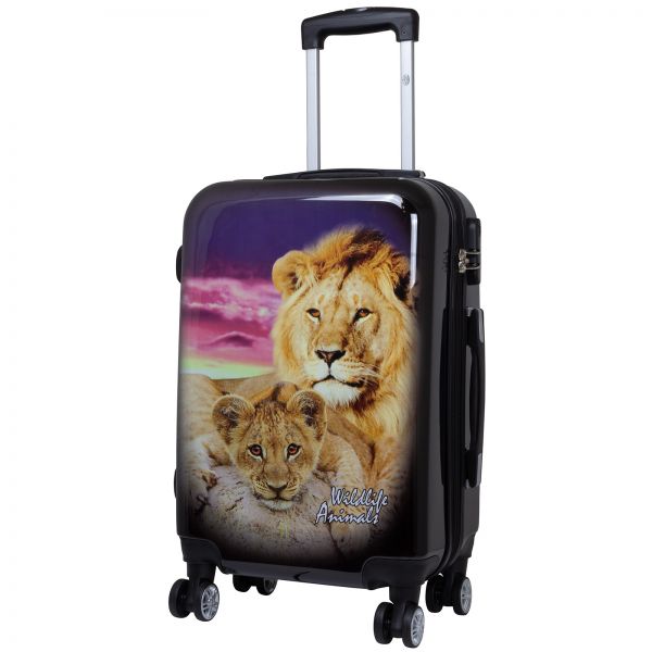 Polycarbonat Handgepäck Koffer Löwe - Größe S